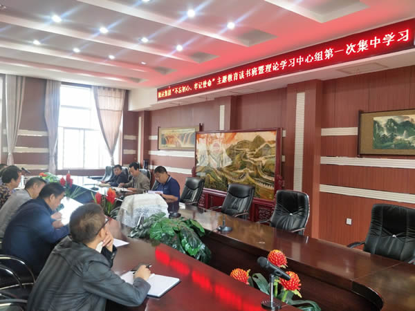 隴運(yùn)集團(tuán)公司召開“不忘初心、牢記使命”主題教育讀書班暨理論學(xué)習(xí)中心組第一次集中學(xué)習(xí)會議