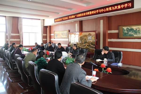 隴運(yùn)集團(tuán)公司黨委召開“不忘初心、牢記使命”主題教育讀書班暨理論學(xué)習(xí)中心組第九次集中學(xué)習(xí)（擴(kuò)大）會議